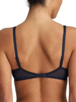 MARIE JO Jane Horizontal Seam Balcony Bra - Velvet Blue -Outlet Soft Curve Bra Store 0101332vel 20back