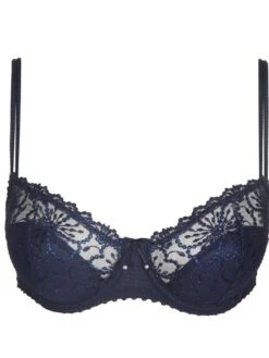 MARIE JO Jane Half Padded Balcony Bra - Velvet Blue 7 MARIE JO Jane Half Padded Balcony Bra - Velvet Blue -Outlet Soft Curve Bra Store 0101335vel 20plain