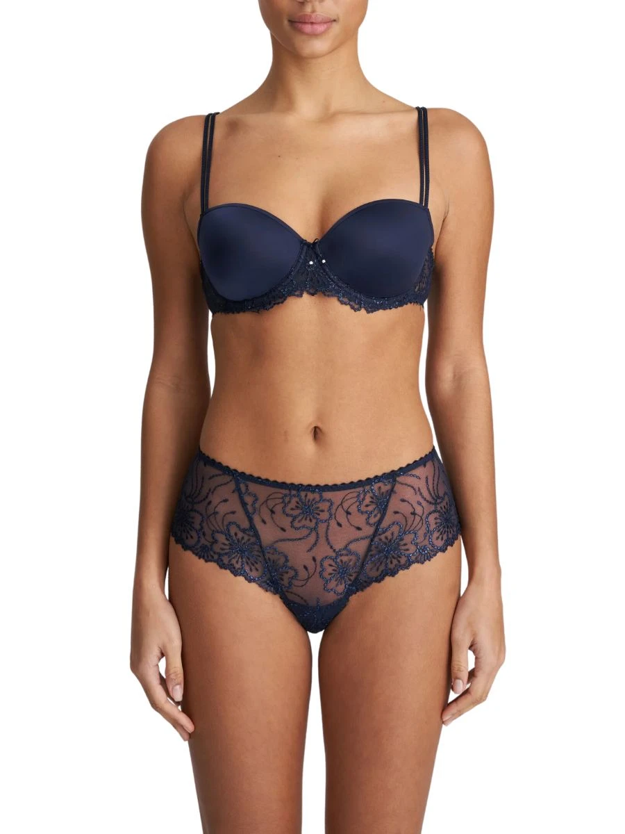 MARIE JO Jane Padded Balcony Bra - Velvet Blue 2 MARIE JO Jane Padded Balcony Bra - Velvet Blue - Image 2