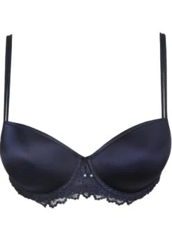 MARIE JO Jane Padded Balcony Bra - Velvet Blue 7 MARIE JO Jane Padded Balcony Bra - Velvet Blue -Outlet Soft Curve Bra Store 0101339vel 20plain
