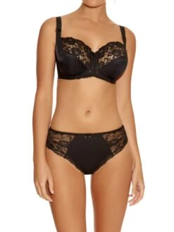 FANTASIE Helena Balcony Bra - Black -Outlet Soft Curve Bra Store BraForMe Fantasie Lingerie Helena FL7710BLK Black Full