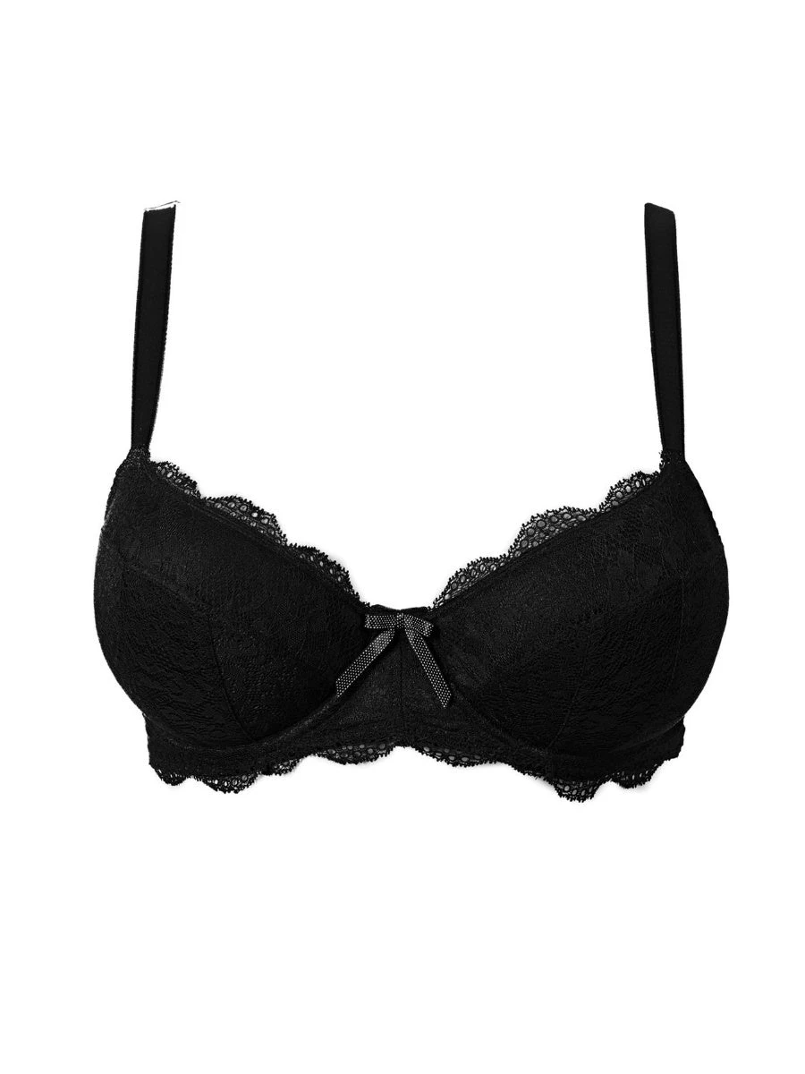 Freya Fancies Padded Half Cup Bra - Black 4 Freya Fancies Padded Half Cup Bra - Black - Image 4