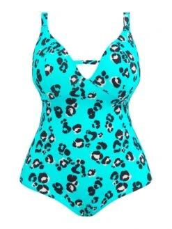 ELOMI Kotiya Swimsuit - Lagoon 11 ELOMI Kotiya Swimsuit - Lagoon -Outlet Soft Curve Bra Store BraForMe Swim Elomi Kotiya 800943 LAN Plain