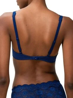 Triumph Amourette 300 WHP Half Cup Bra - Deep Water -Outlet Soft Curve Bra Store BraForMe Triumph Amourette WHP 300 X Deep Water 6722 B