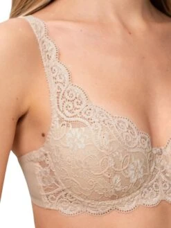 Triumph Amourette 300 WHP Half Cup Bra - Skin -Outlet Soft Curve Bra Store BraForMe Triumph Amourette WHP 300 X Skin 0026 C