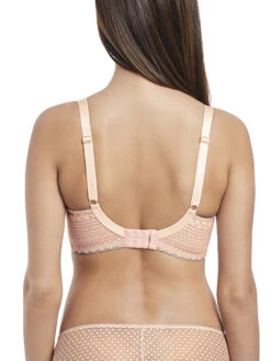 FREYA Daisy Lace Balcony K Cup Bra - Blush -Outlet Soft Curve Bra Store Daisy Lace K Cup Bra 5132 Blush Back