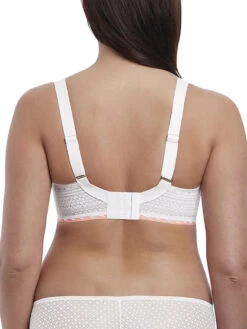 FREYA Daisy Lace Balcony K Cup Bra - White -Outlet Soft Curve Bra Store Daisy Lace K Cup Bra 5132 White Back