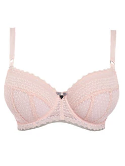 FREYA Daisy Lace Half Cup Balcony Bra - Blush -Outlet Soft Curve Bra Store Freya Daisy Lace 5133 Blush No Model
