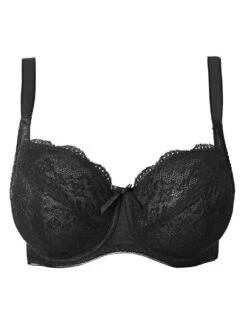 Freya Fancies Balcony K Cup Bra - Black -Outlet Soft Curve Bra Store Freya Fancies 1012 Black No Model