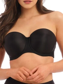 FANTASIE Smoothing Moulded Strapless Bra - Black