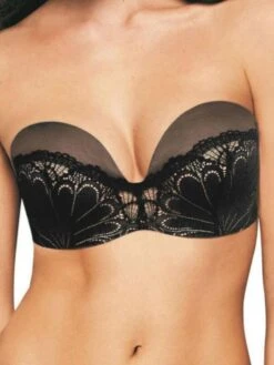 Wonderbra Refined Glamour Ultimate Strapless Bra - Black/Anthracite