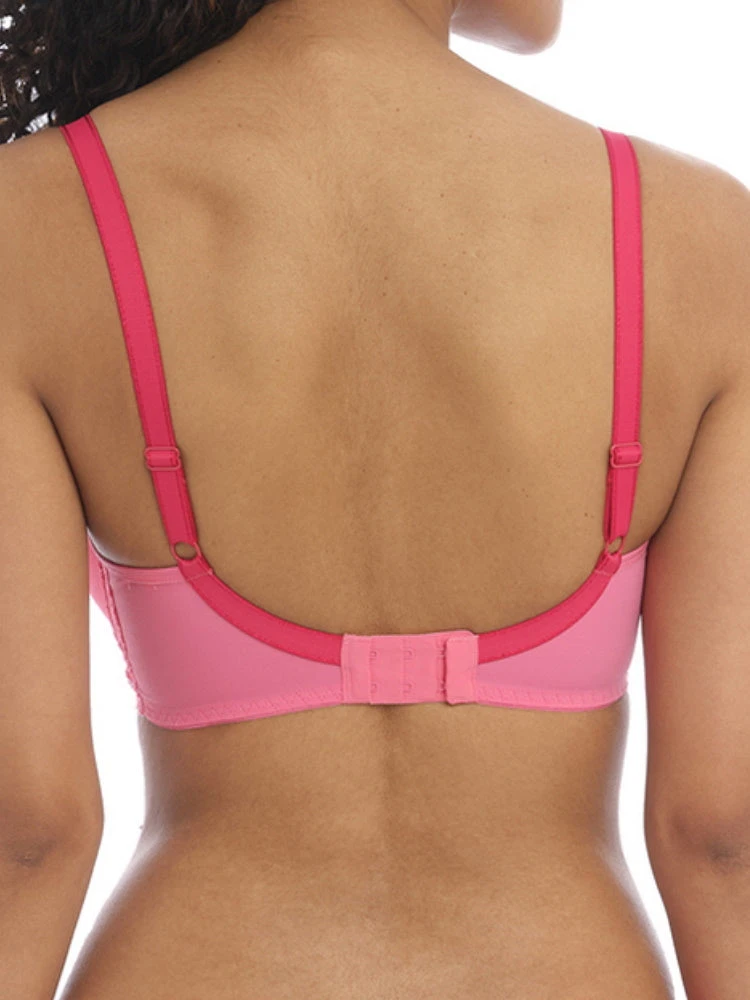 FREYA Offbeat Moulded Demi T-Shirt Bra - Pink 2 FREYA Offbeat Moulded Demi T-Shirt Bra - Pink - Image 2