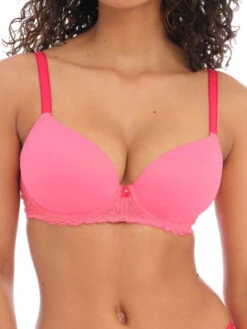 FREYA Offbeat Moulded Demi T-Shirt Bra - Pink