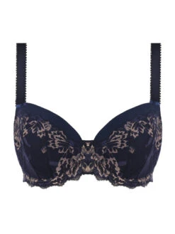 FANTASIE Aubree Padded Half Cup Bra - Navy -Outlet Soft Curve Bra Store aubree navy uw padded half cup bra fl6933 cutout daf2d4b4 ad4e 41b4 98d8 df58a014591a
