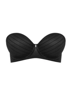 FREYA Cameo Strapless Moulded Bra - Black -Outlet Soft Curve Bra Store braforme aa3163 blk freya lingerie cameo black underwired deco strapless moulded bra p