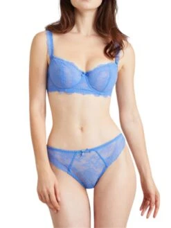 Aubade Danse Des Sens Half Cup Bra - Cornflower 8 Aubade Danse Des Sens Half Cup Bra - Cornflower -Outlet Soft Curve Bra Store braforme aubade lingerie bras danse des sens og14 blet full