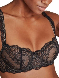 Aubade Danse Des Sens Half Cup Bra - Noir 10 Aubade Danse Des Sens Half Cup Bra - Noir -Outlet Soft Curve Bra Store braforme aubade lingerie bras og14 noir cd