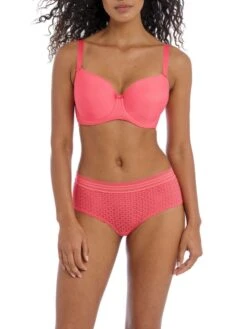 FREYA Idol Moulded Balcony Bra - Sunkissed Coral -Outlet Soft Curve Bra Store braforme bra freya idol 1050 sul full
