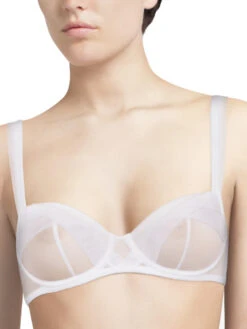 Encens Moi Half Cup Bra - White