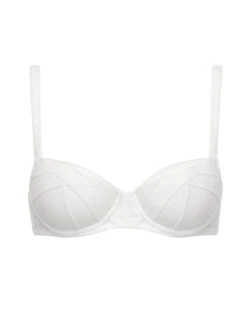 Encens Moi Half Cup Bra - White -Outlet Soft Curve Bra Store braforme chantal encens moi lingerie bras t00410 010 p