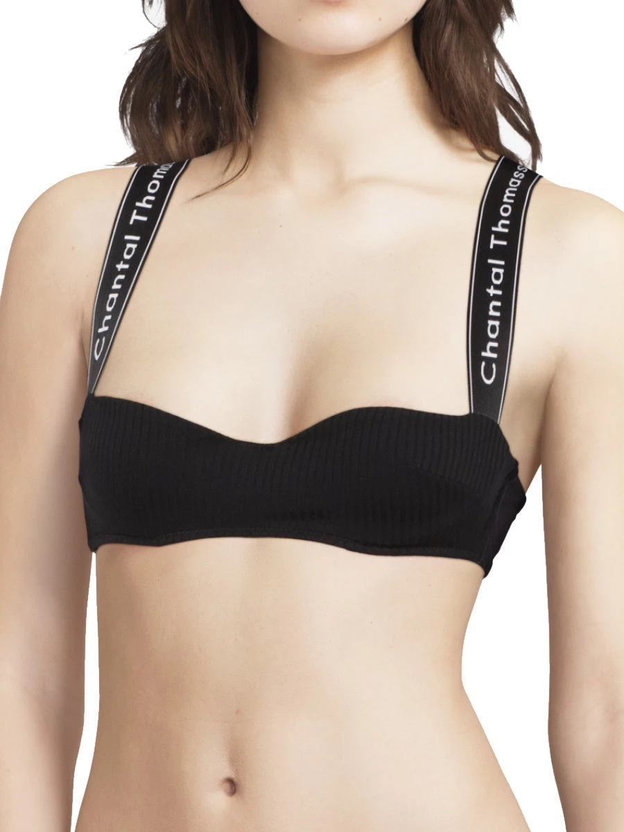 Honoré Bandeau Bra - Black 1 Honoré Bandeau Bra - Black