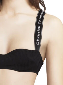 Honoré Bandeau Bra - Black 6 Honoré Bandeau Bra - Black -Outlet Soft Curve Bra Store braforme chantal thomass lingerie bras t05c20 011 black s
