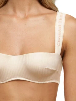 Honoré Bandeau Bra - Talc/Opal -Outlet Soft Curve Bra Store braforme chantal thomass lingerie bras t05c20 05x s