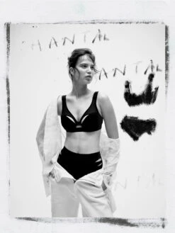 Sharp T-Shirt Bra - Black -Outlet Soft Curve Bra Store braforme chantal thomass lingerie t06e20 shapr bra black 011 ls