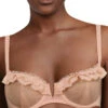 Abysse Half Cup Bra - Blush Pink