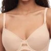 Chantelle Smooth Lines Covering Spacer Bra - Golden Beige