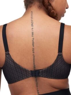 Chantelle Smooth Lines Covering Spacer Bra - Black/Beige -Outlet Soft Curve Bra Store braforme chantelle c11n20 0ds b