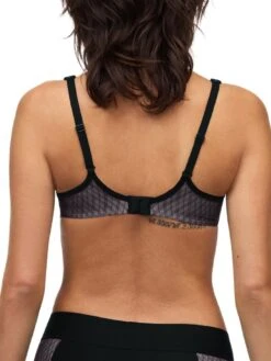 Chantelle Smooth Lines Covering Memory Bra - Black/Beige -Outlet Soft Curve Bra Store braforme chantelle c11n60 0ds b