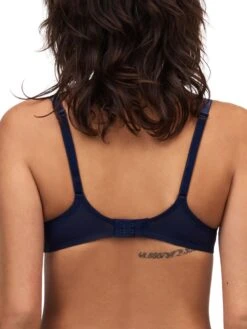 Chantelle Fleurs Signature Half Cup Balcony Bra - Velvet Marine Blue -Outlet Soft Curve Bra Store braforme chantelle lingerie 12q50 b