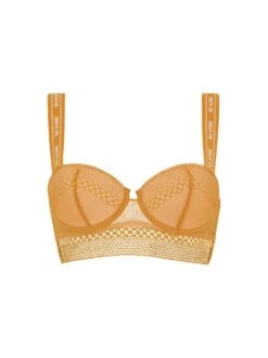 Chantelle No Icons Bandeau Foam Bra - Ginger -Outlet Soft Curve Bra Store braforme chantelle x no icons bra t00c20 034 ginger p