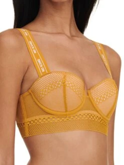 Chantelle No Icons Bandeau Foam Bra - Ginger -Outlet Soft Curve Bra Store braforme chantelle x no icons bra t00c20 034 ginger s