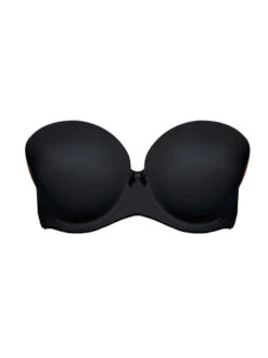 FREYA Deco Strapless Moulded Bra - Black -Outlet Soft Curve Bra Store braforme deco aa4234 uw moulded plunge bra blk black p
