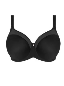 ELOMI Smooth Moulded T-Shirt Bra - Black -Outlet Soft Curve Bra Store braforme el4301 blk elomi lingerie smooth black underwired moulded bra p