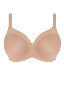 ELOMI Smooth Moulded T-Shirt Bra - Sahara -Outlet Soft Curve Bra Store braforme el4301 sah elomi lingerie smooth sahara underwired moulded bra p