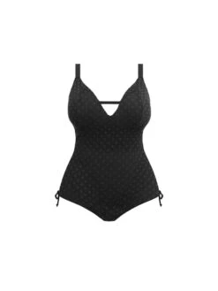 ELOMI Bazaruto Non Wired Swimsuit - Black -Outlet Soft Curve Bra Store braforme elomi swimwear bazaruto swimsuit es800643 blk black p