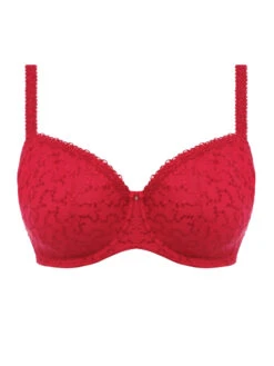 FANTASIE Ana Half Cup Bra - Red -Outlet Soft Curve Bra Store braforme fantasie fl6703 red c