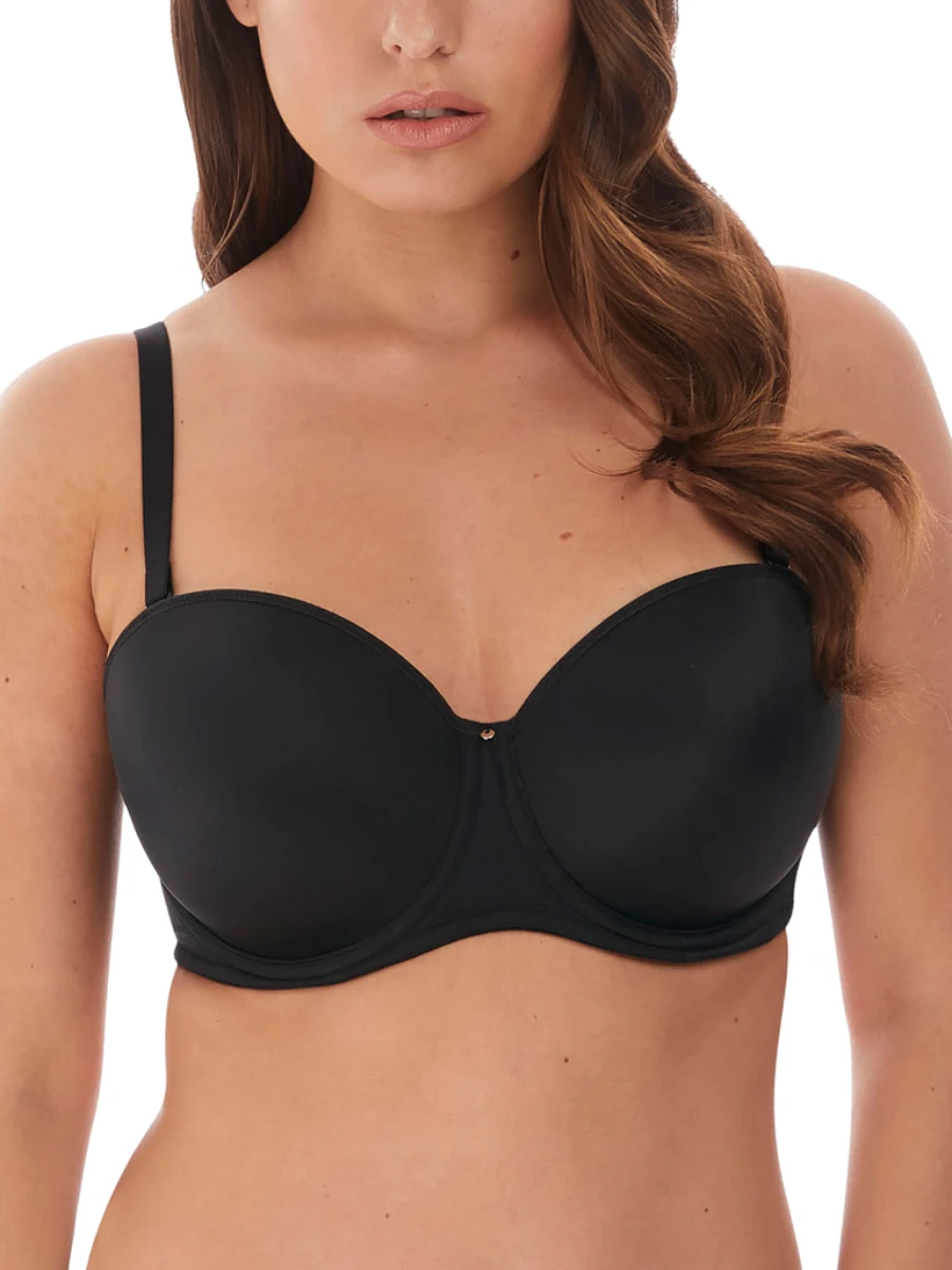 FANTASIE Aura Moulded Strapless Bra - Black 2 FANTASIE Aura Moulded Strapless Bra - Black - Image 2