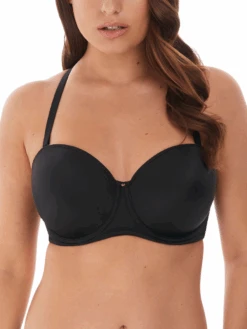 FANTASIE Aura Moulded Strapless Bra - Black 7 FANTASIE Aura Moulded Strapless Bra - Black -Outlet Soft Curve Bra Store braforme fantasie lingerie fl2320 blk f2