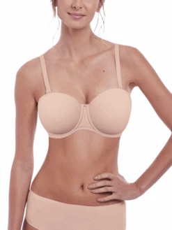 FANTASIE Aura Moulded Strapless Bra - Natural Beige -Outlet Soft Curve Bra Store braforme fantasie lingerie fl2320 nae f1