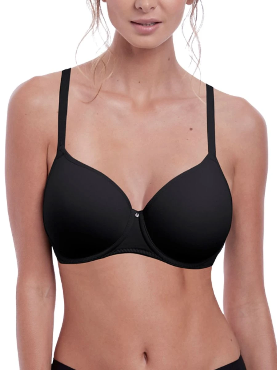 FANTASIE Aura Moulded T-Shirt Bra - Black 1 FANTASIE Aura Moulded T-Shirt Bra - Black