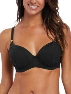 FANTASIE Ottawa Gathered Moulded Bikini Top - Black