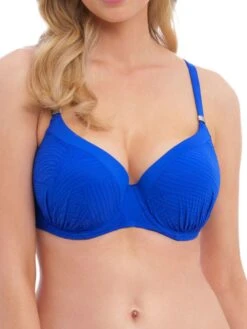 FANTASIE Ottawa Gathered Moulded Bikini Top - Pacific Blue