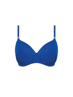 FANTASIE Ottawa Gathered Moulded Bikini Top - Pacific Blue -Outlet Soft Curve Bra Store braforme fantasie ottawa bikini top fs6353pac pacific blue p