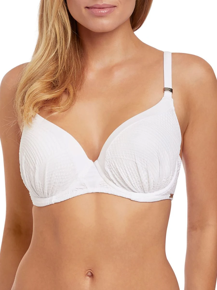FANTASIE Ottawa Gathered Moulded Bikini Top - White 1 FANTASIE Ottawa Gathered Moulded Bikini Top - White