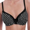FANTASIE Santa Monica Moulded Bikini Top - Black/White