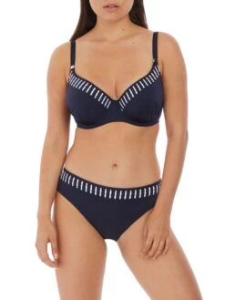 FANTASIE San Remo Moulded Gathered Bikini Top - Ink 6 FANTASIE San Remo Moulded Gathered Bikini Top - Ink -Outlet Soft Curve Bra Store braforme fantasie swimwear san remo fs6500ink ink full